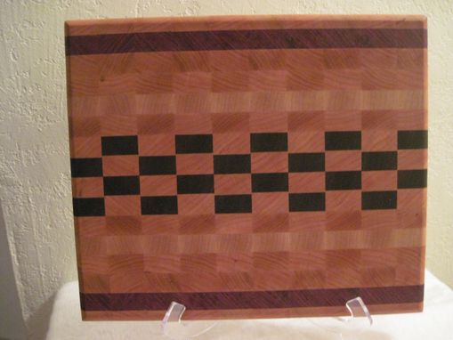Custom Made Maple, Cherry, Walnut & Purple Heart Cutting Board