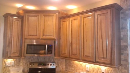 Custom Made Maple Kitchen Stained And Glazed