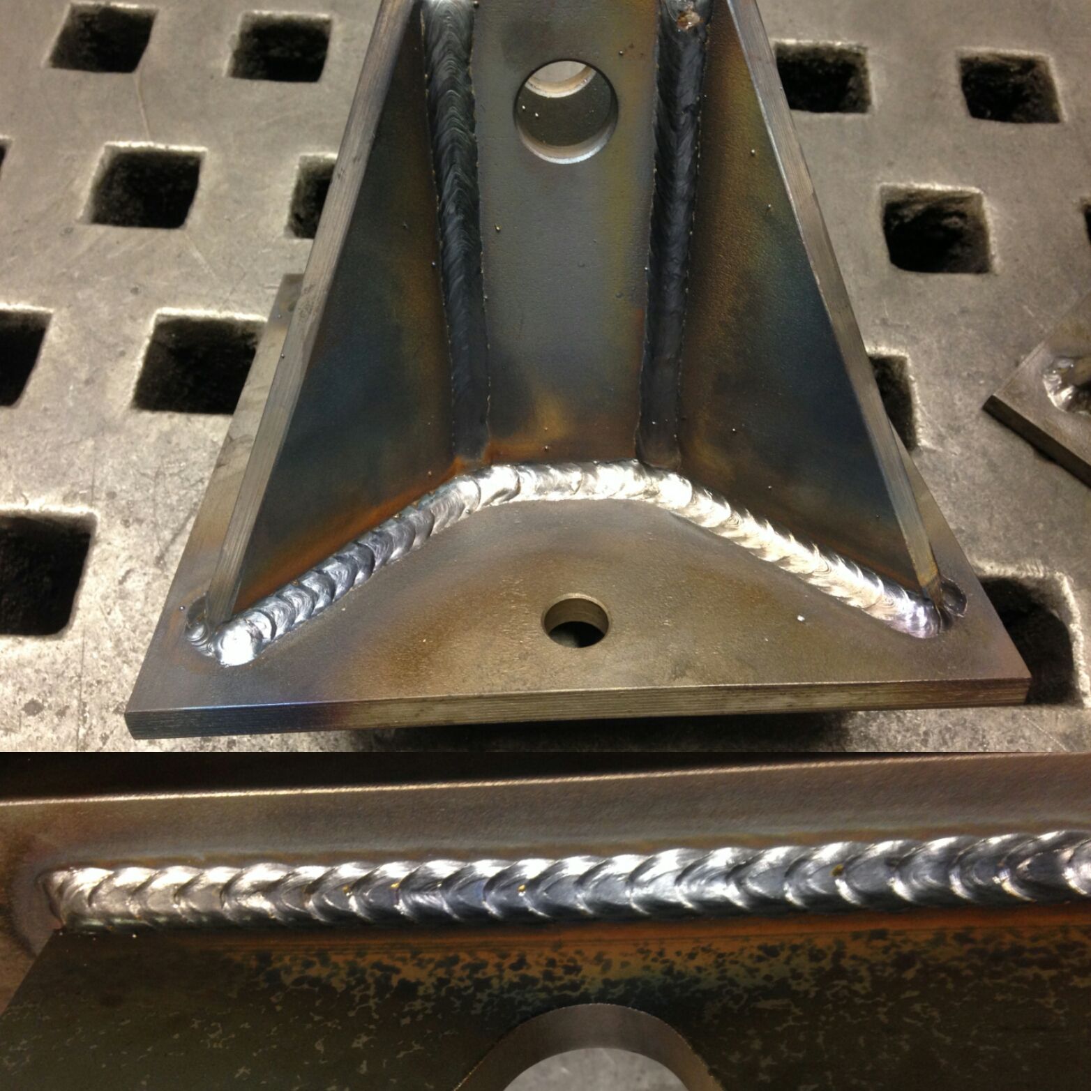 Hand Made Weld Examples On Both Stainless And Mild Steel by Costa Fabrications