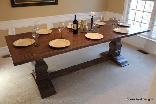 Custom Made "Savannah" French Pedestal Dining Table