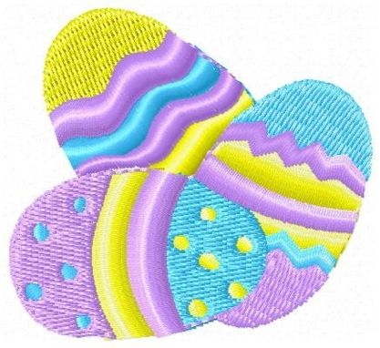 Custom Made Easter Egg Embroidery Design