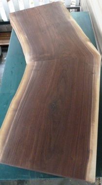 Custom Made Slab Walnut Wood Counter Top