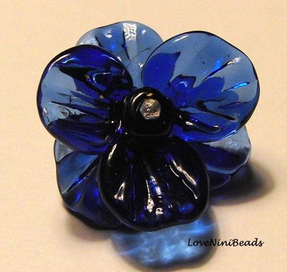 Custom Made Glass Flower Pendant