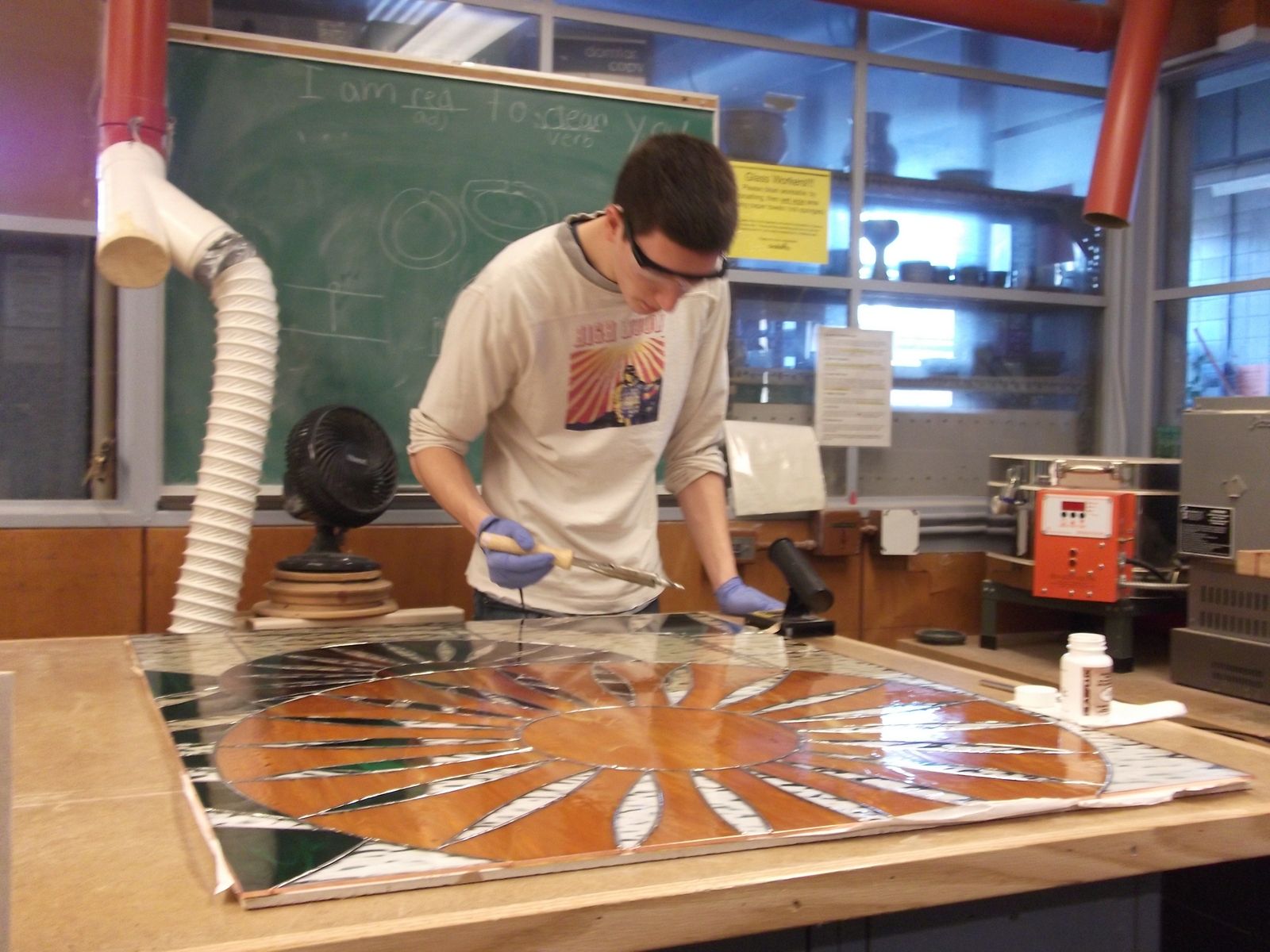 Hand Crafted Wisconsin Union Stained Glass Installation by Welhouse