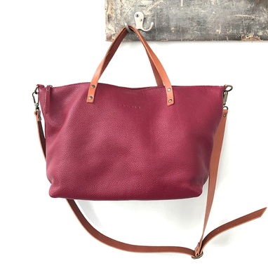 Custom Made Leather Tote Bag Full Grain Leather, Handmade Leather Women Bags
