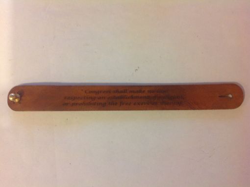 Custom Made Personalized Laser Engraved Leather Bracelets.