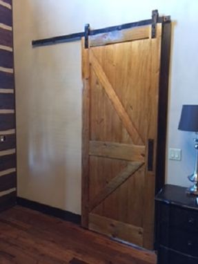 Custom Made Pine Barn Door Slider