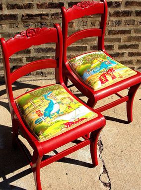Custom Made Red Childrens Chairs