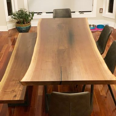 Custom Made Walnut Single Slab Table