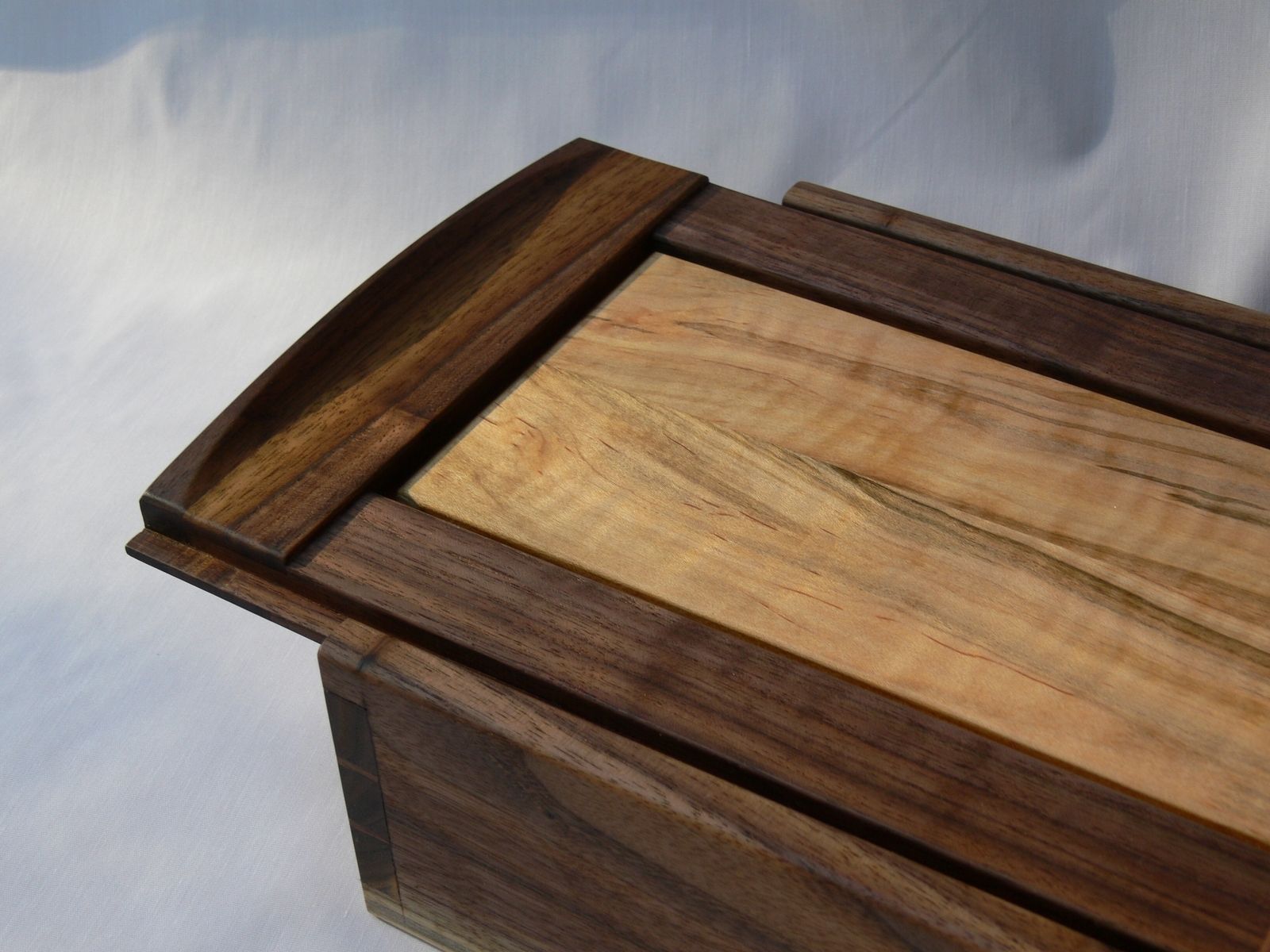 Handmade Dovetailed Walnut Box by Iron Door Castle Designs