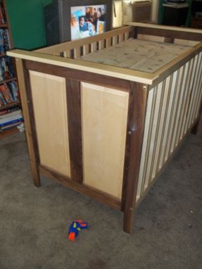 Custom Made Maple And Walnut Crib