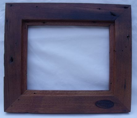 Custom Made Recycled American Wormy Chestnut Picture Frame