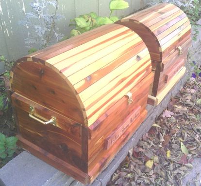 Custom Made Twin Wooden Treasure Chests