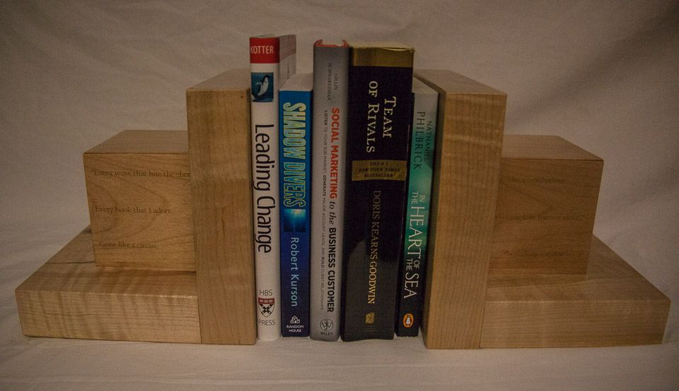 Hand Crafted Bookends by Bench Dog Woodworks