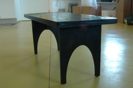 Custom Made Simple Shaker Inspired Coffee Table Using Motawi Tiles