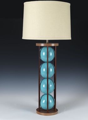 Custom Made Steel 6 Table Lamp