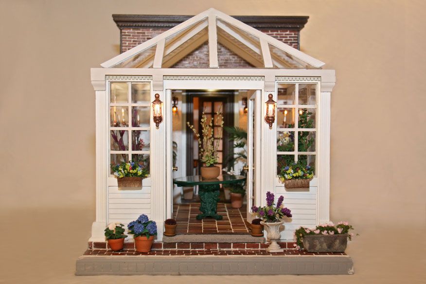 The Conservatory Party Miniature Dollhouse Picture 