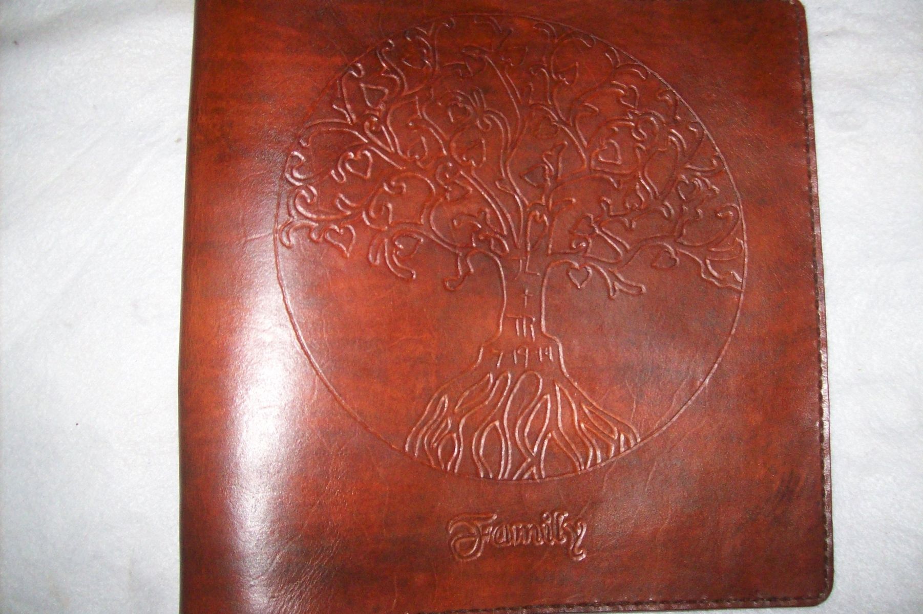 3rd Leather Anniversary Gift Handmade Travel Book Personalized Scrapbook Album PUERTO RICO 1FS Leather Photo Album