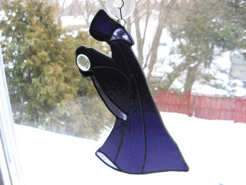 Custom Made Stained Glass Medieval Wizard