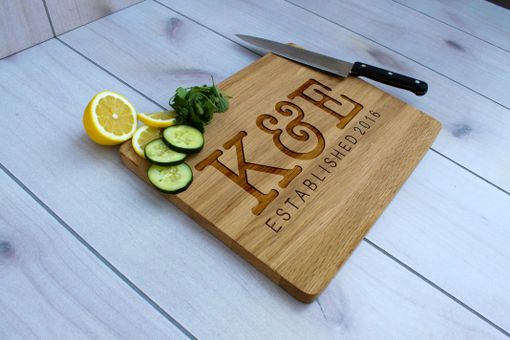 Custom Made Personalized Cutting Board, Engraved Cutting Board, Custom Wedding Gift – Cb-Wo-K&E