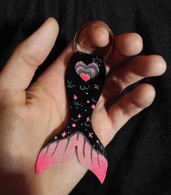 Custom Made Mermaid Tail Keychain