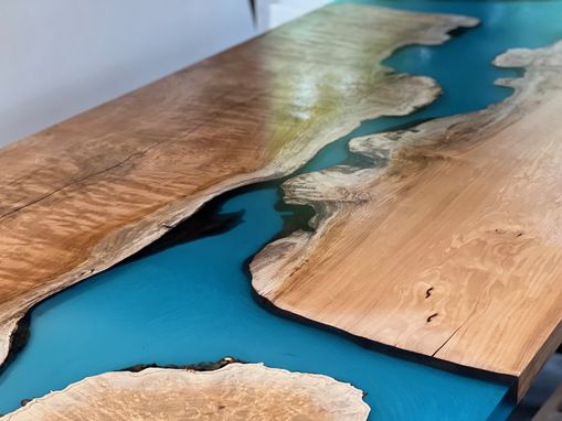 Custom Made Mappa Burl River Table