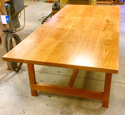 Custom Made Expansion Dining Trestle Table