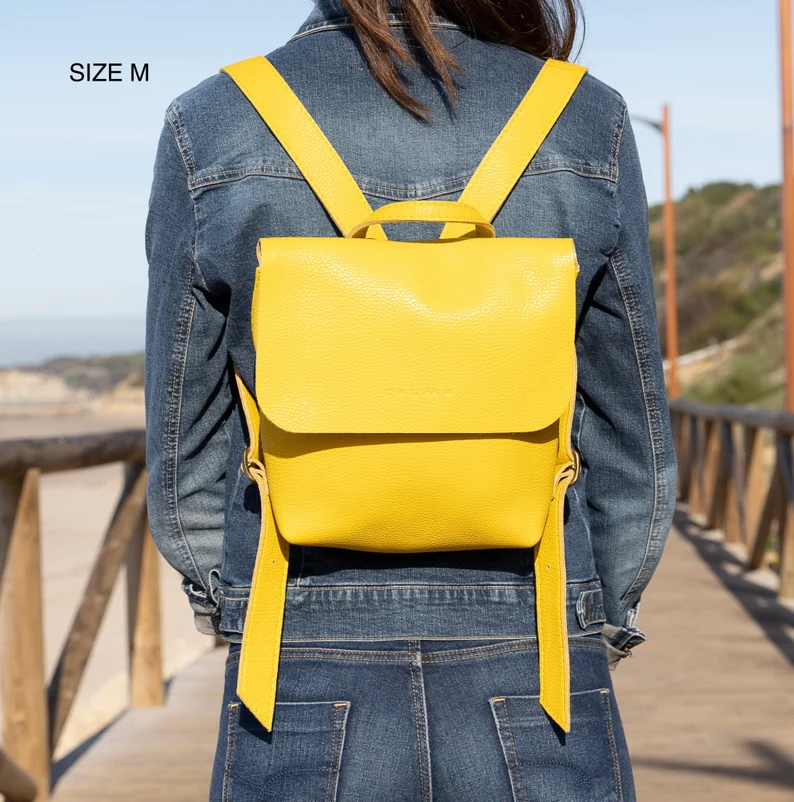 Buy Hand Crafted Leather Mini Backpack Smooth Full Grain Leather Gift