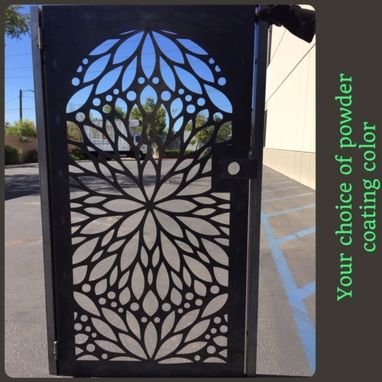 Custom Made Abstract Modern Urban Design Steel Pedestrian Gate