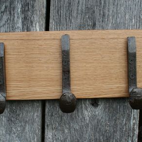 Personalized Wooden Mountain Coat Rack or Key Holder 