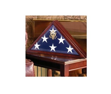 Custom Made Veteran Flag Display Case, Veteran Flag Display Box