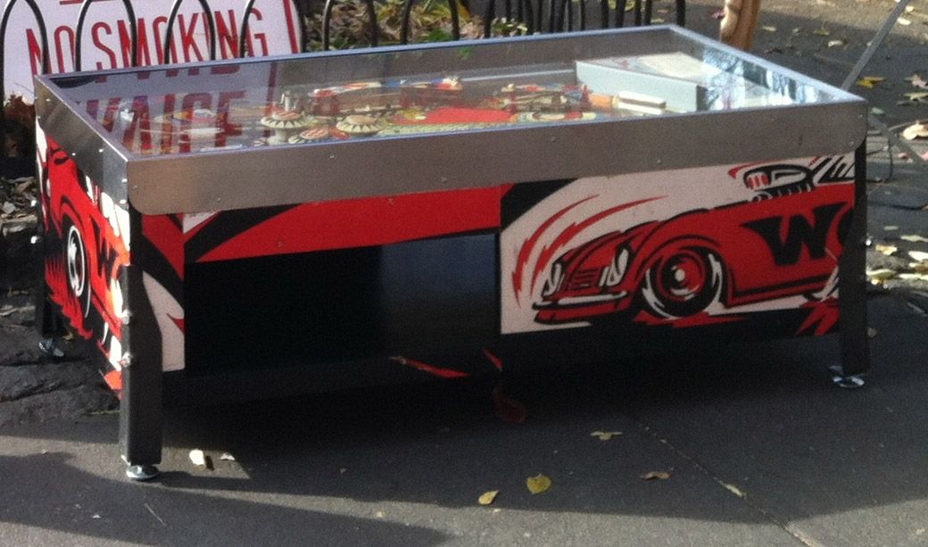 Handmade Pinball Coffee Tables by Modern Rustic