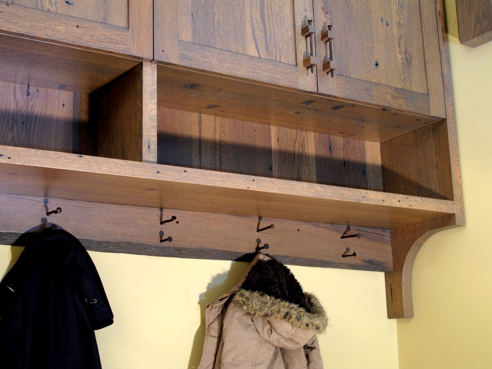 Hand Crafted Rustic Reclaimed Barnwood Entry / Coat Rack by