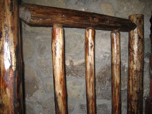 Custom Made Log Cabin Style Staircase