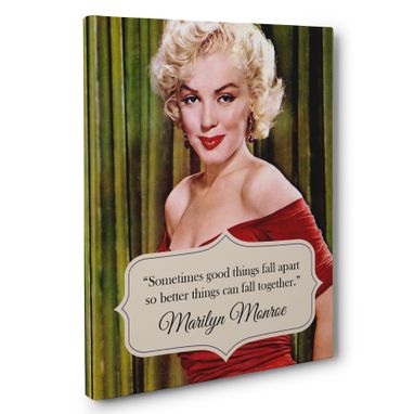 Custom Made Marilyn Monroe Motivation Quote Canvas Wall Art
