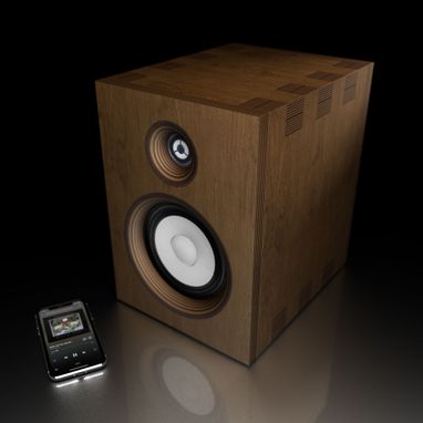 Custom Made Blokhaüs 1.0 Amplified Bookshelf Speaker