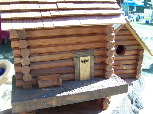 Custom Made Bird And Bat Log Cabin Houses