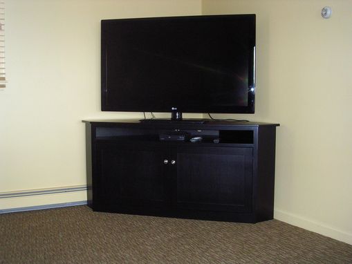 Custom Made Corner Cabinet Entertainment Center