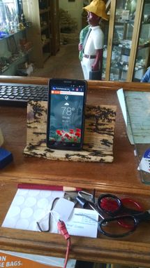 Custom Made Ipad Cell Phone Menu Holder Dock Made To Order Electric Art
