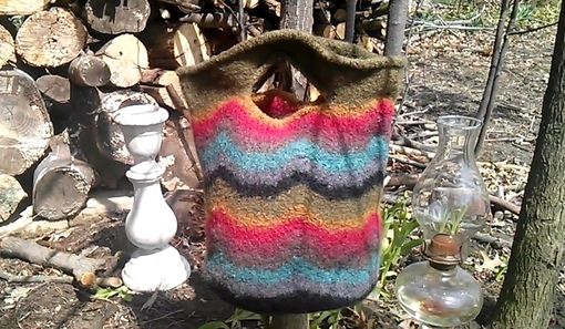 Custom Made Afternoon In Santa Fe Tote Hand Made All Natural Fiber Wearable Art.