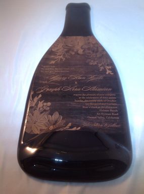 Custom Made Custom Wine Bottle Cheese Plate
