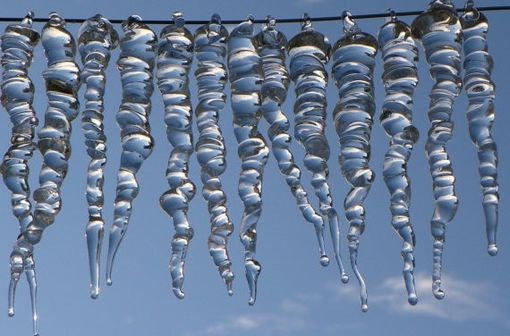Custom Made Icicle-Shaped Glass Holiday Ornaments