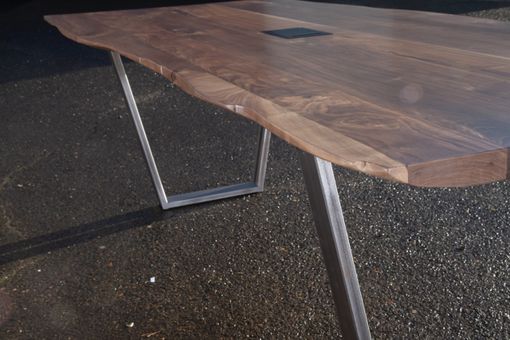 Custom Made Live-Edge Modern Conference Table
