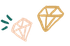 Illustration of two diamonds