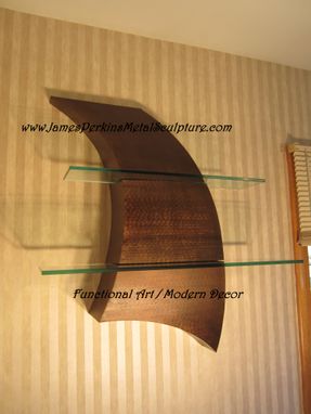Custom Made Metal Wall Art / Curves Decor / Steel Shelf Sculpture
