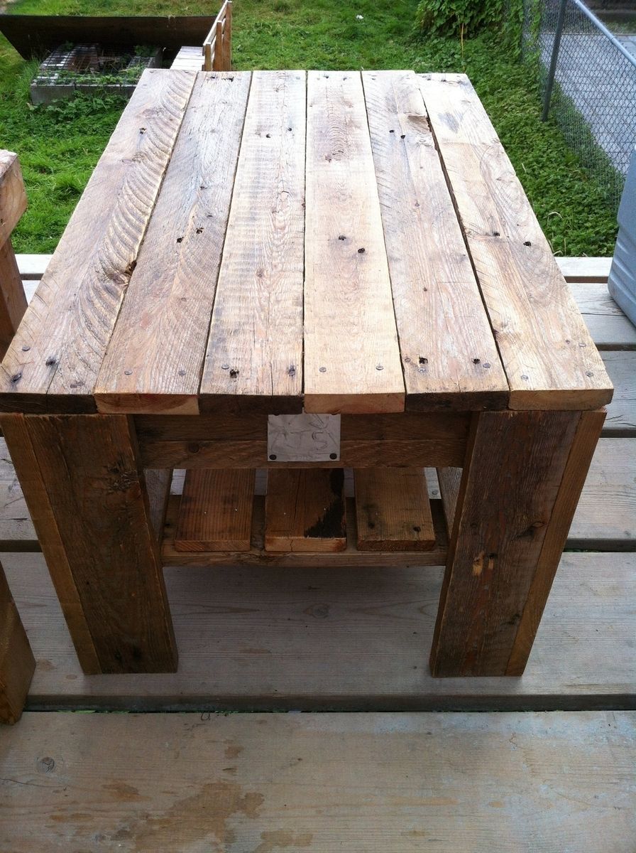 Custom Wooden Slat Coffee Table by J S Reclaimed Wood 