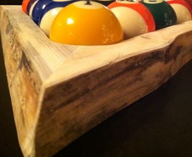 Custom Made Rustic 8-Ball Or 9-Ball Pool Racks - Made Of Red Pine With Natural Edge - Sold Separately