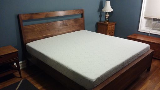 Custom Made King Size Walnut Bed