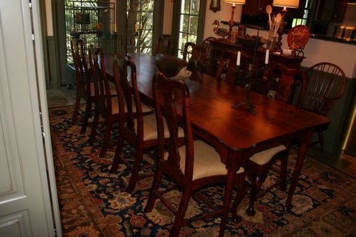 Custom Made Handcrafted Country Queen Anne Tables With Porringer Top Curly Maple