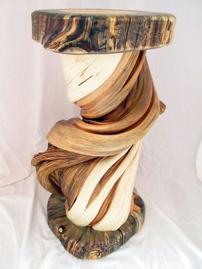 Custom Made Shoulder Mount Taxidermy Pedestal Solid Twisted Juniper Wood